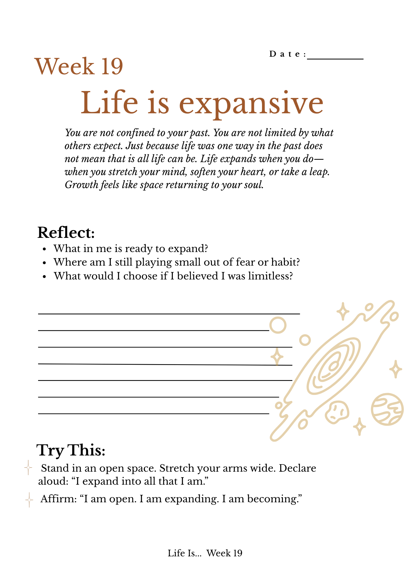 Life Is... A 52 Week Devotional Journal