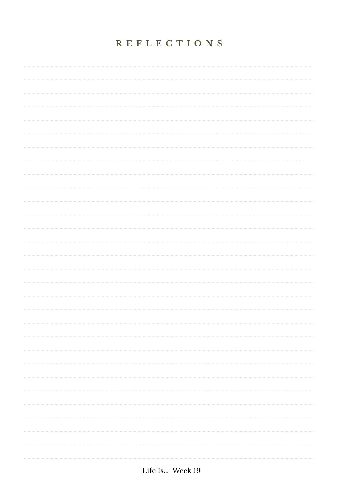 Life Is... A 52 Week Devotional Journal