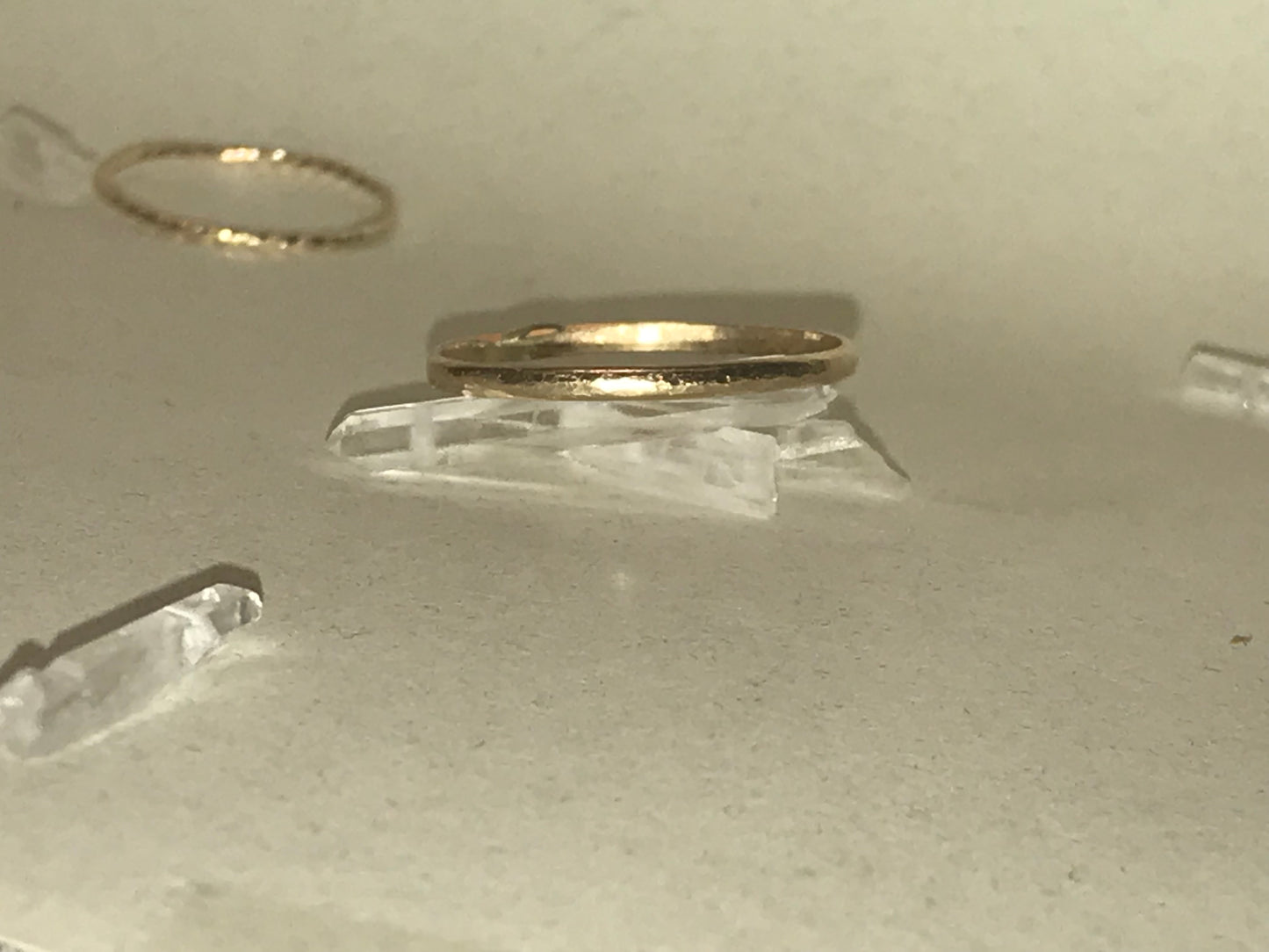 Hammered Gold Stacking Ring