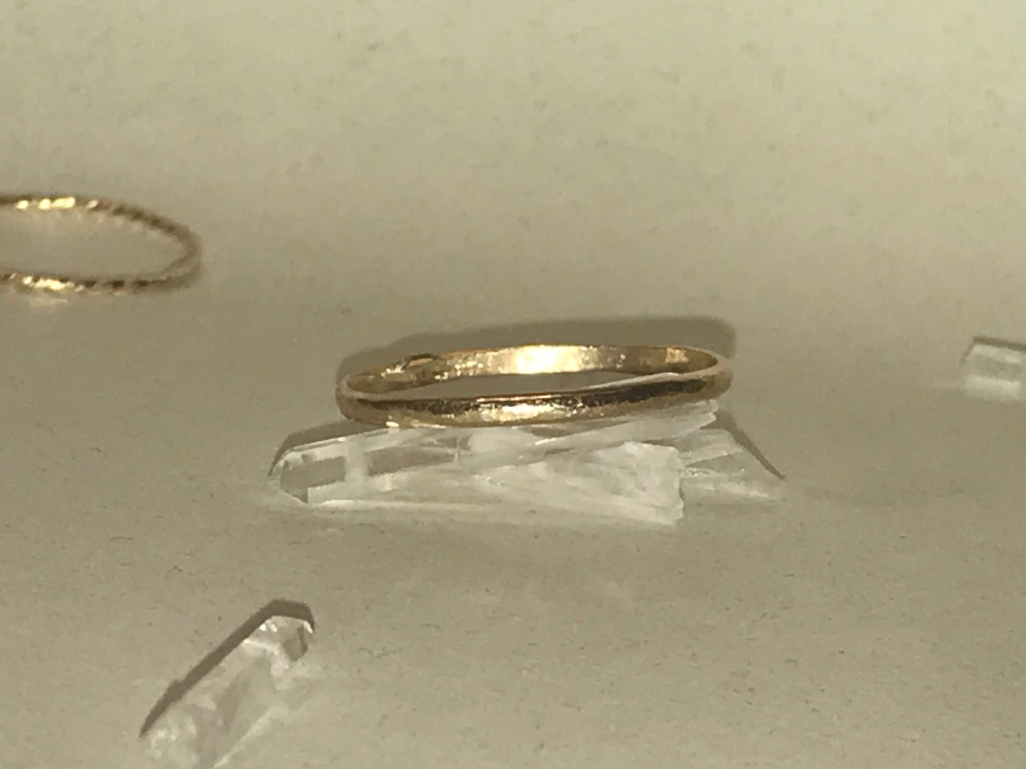 Hammered Gold Stacking Ring
